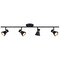Vaxcel Directional Ceiling Spot Fixture, Alto 4 Light LED Matte Black with Gold Satin Brass Accents C0287 - alternate 9